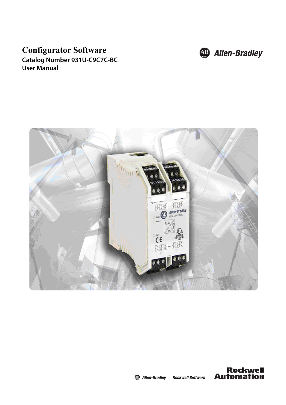 Rockwell Automation 931U-C9C7C-BC Configurator Software User Manual | 54 pages