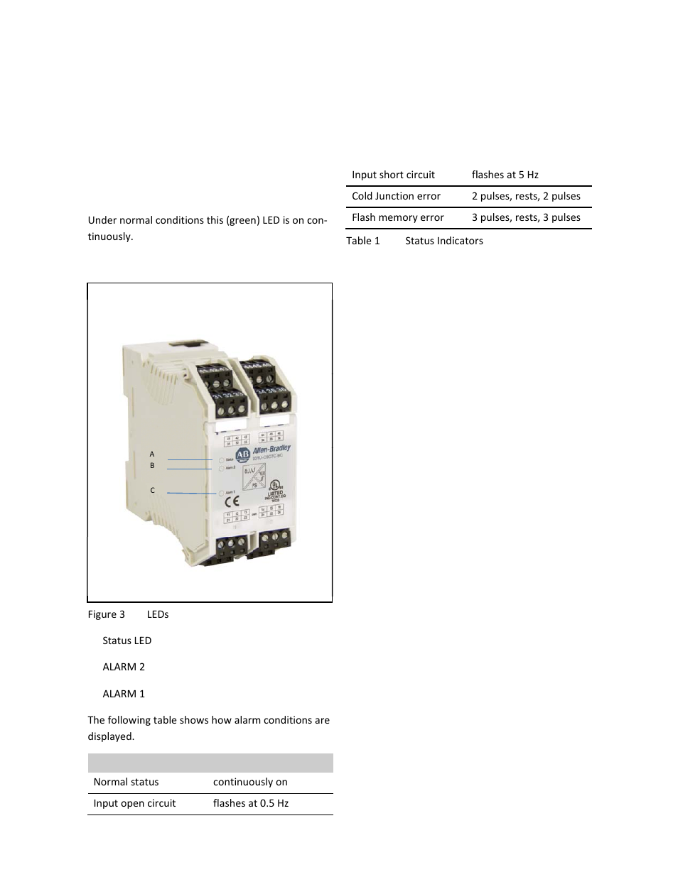 Status & a, Alarm le | Rockwell Automation 931U-C9C7C-BC Configurator Software User Manual | Page 15 / 54