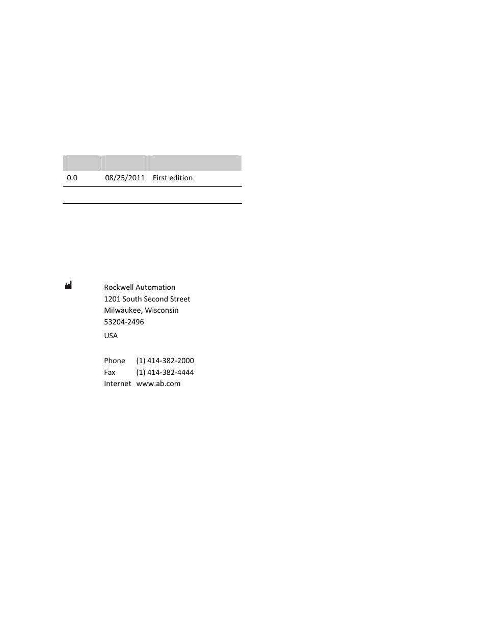Foreword, Revision history, Contact address | Rockwell Automation 931U-C9C7C-BC Configurator Software User Manual | Page 3 / 54