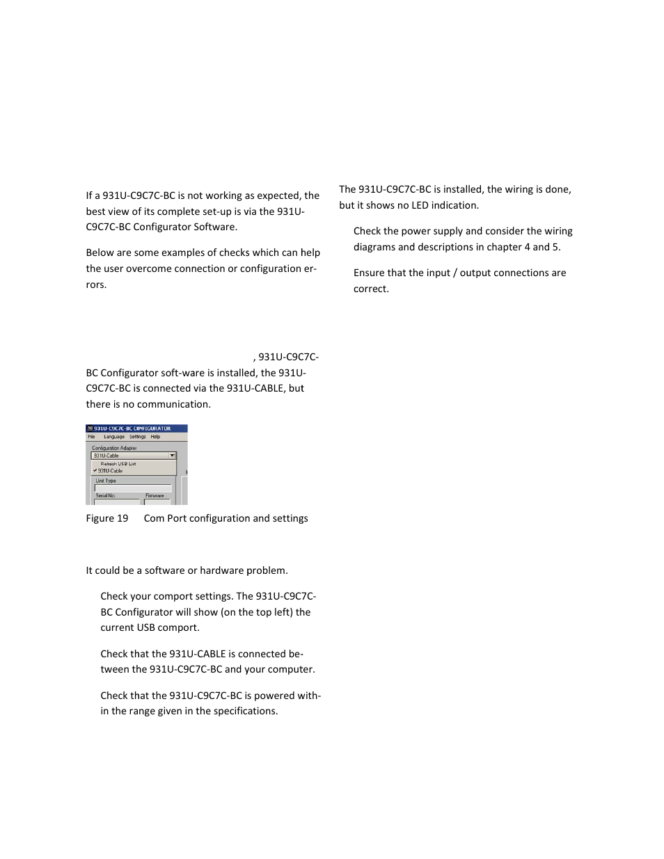 Troublesh, Hooting | Rockwell Automation 931U-C9C7C-BC Configurator Software User Manual | Page 47 / 54