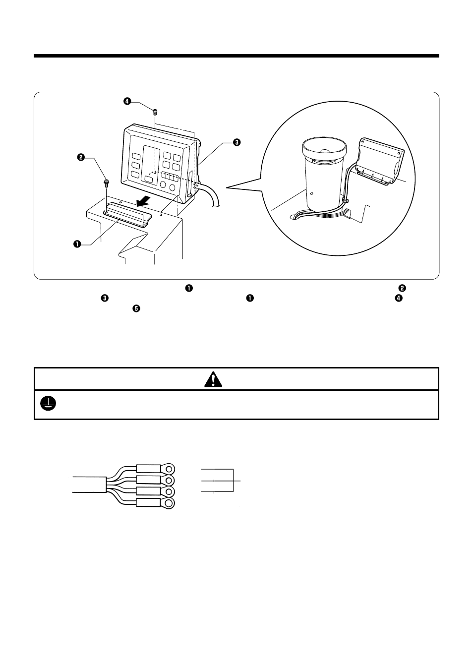 16. installing the operation panel, 17. connecting the ground wire, Caution | Brother LK3-B448E User Manual | Page 24 / 78