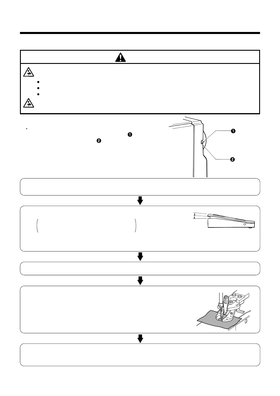 Sewing, Caution | Brother LK3-B448E User Manual | Page 40 / 78