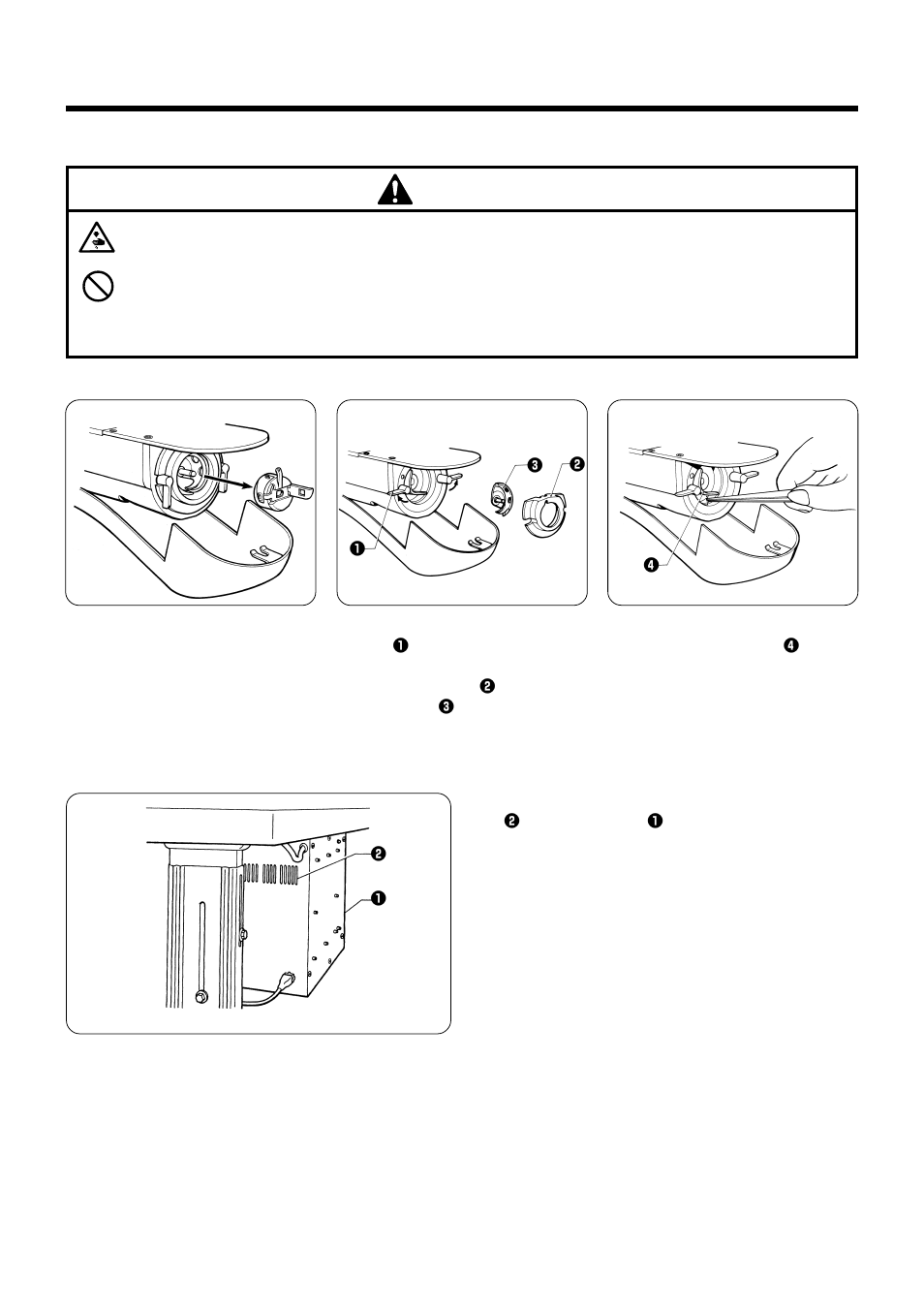 Maintenance and inspection, 1. cleaning the rotary hook, 2. cleaning the control box air inlet port | Caution | Brother LK3-B448E User Manual | Page 41 / 78