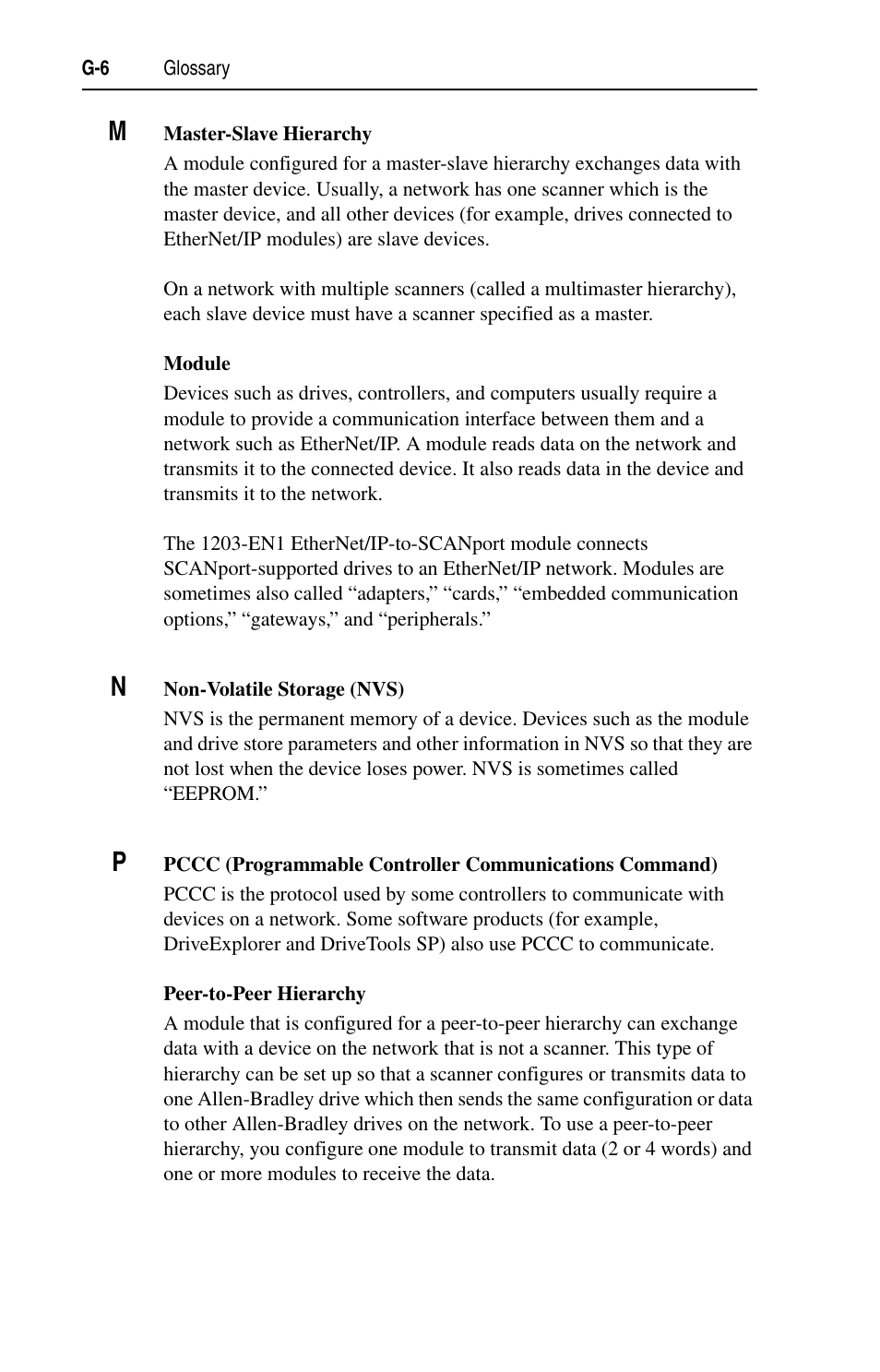 Rockwell Automation 1203-EN1 EtherNet/IP-to-SCANport Module User Manual | Page 174 / 186