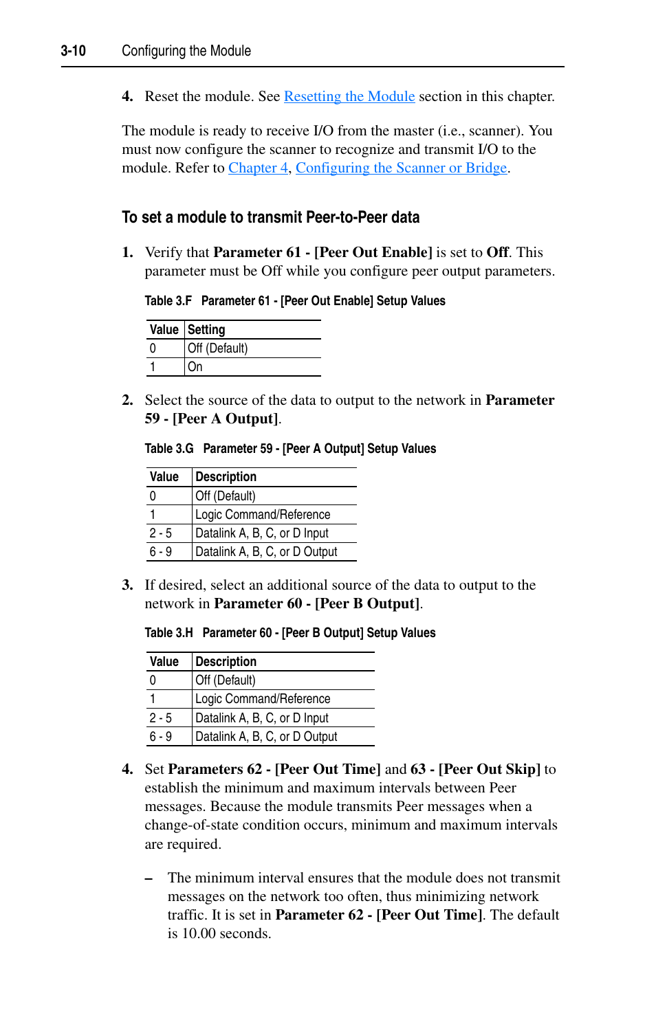 To set a module to transmit peer-to-peer data | Rockwell Automation 1203-EN1 EtherNet/IP-to-SCANport Module User Manual | Page 36 / 186