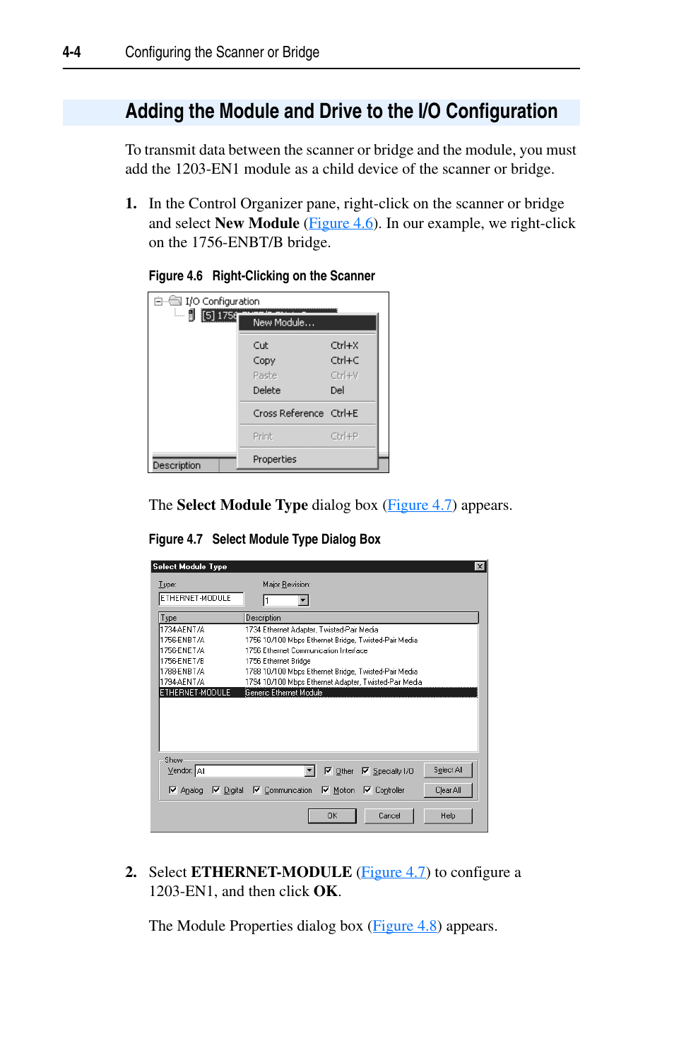 Rockwell Automation 1203-EN1 EtherNet/IP-to-SCANport Module User Manual | Page 48 / 186