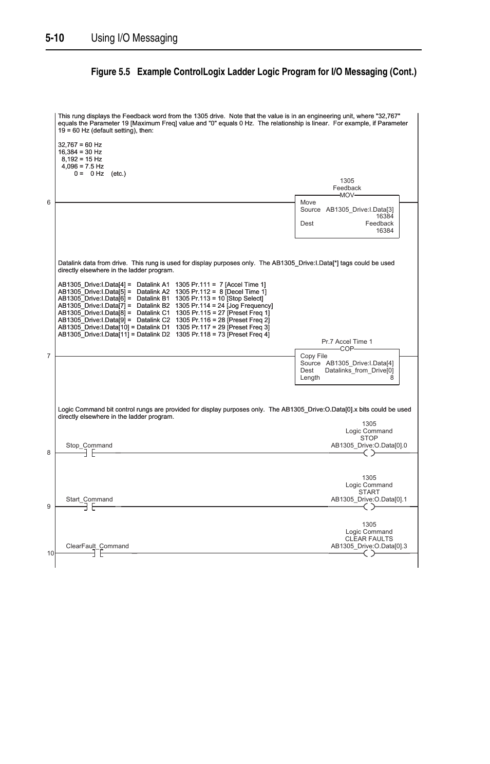 10 using i/o messaging | Rockwell Automation 1203-EN1 EtherNet/IP-to-SCANport Module User Manual | Page 62 / 186