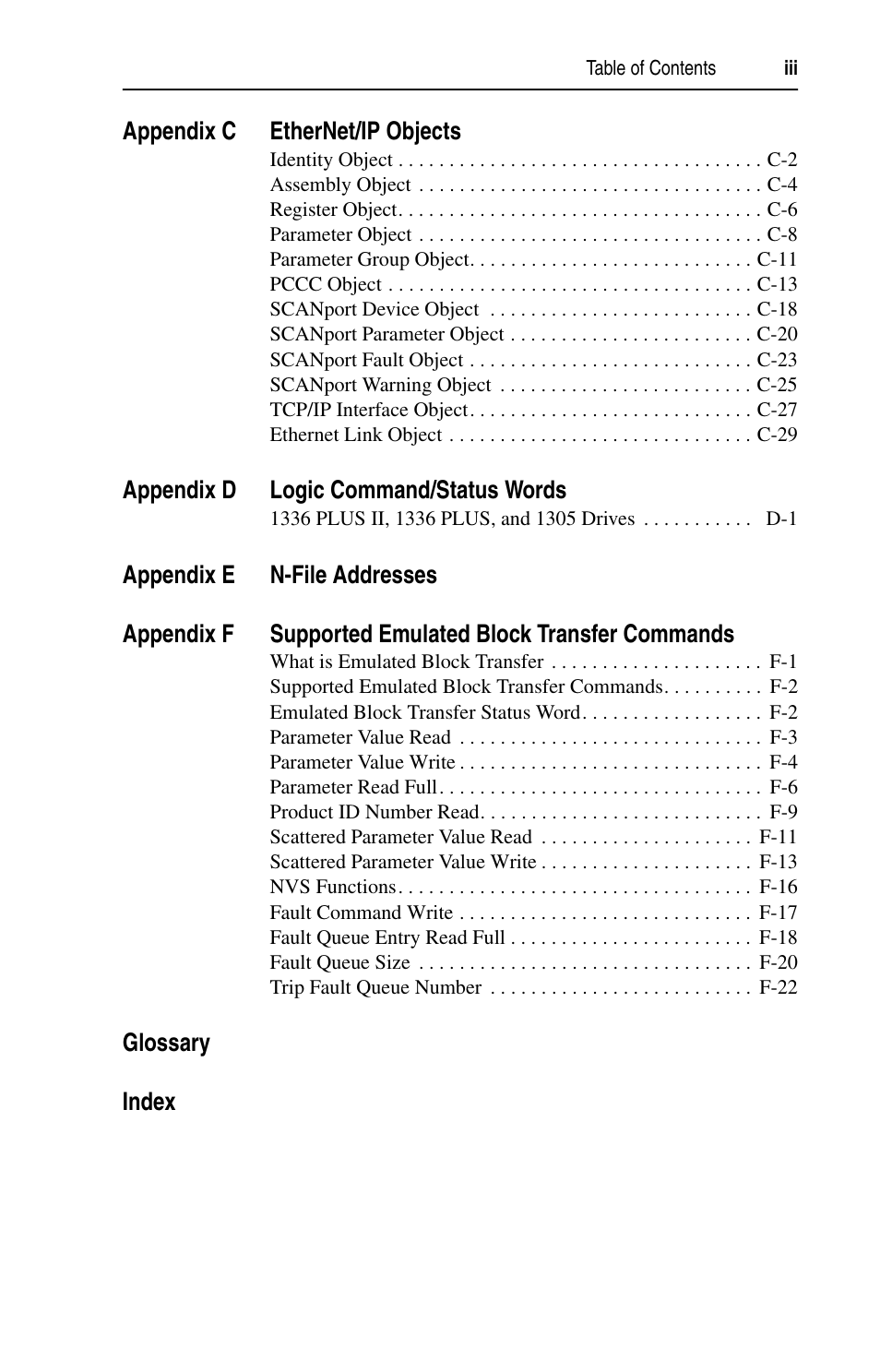 Rockwell Automation 1203-EN1 EtherNet/IP-to-SCANport Module User Manual | Page 7 / 186