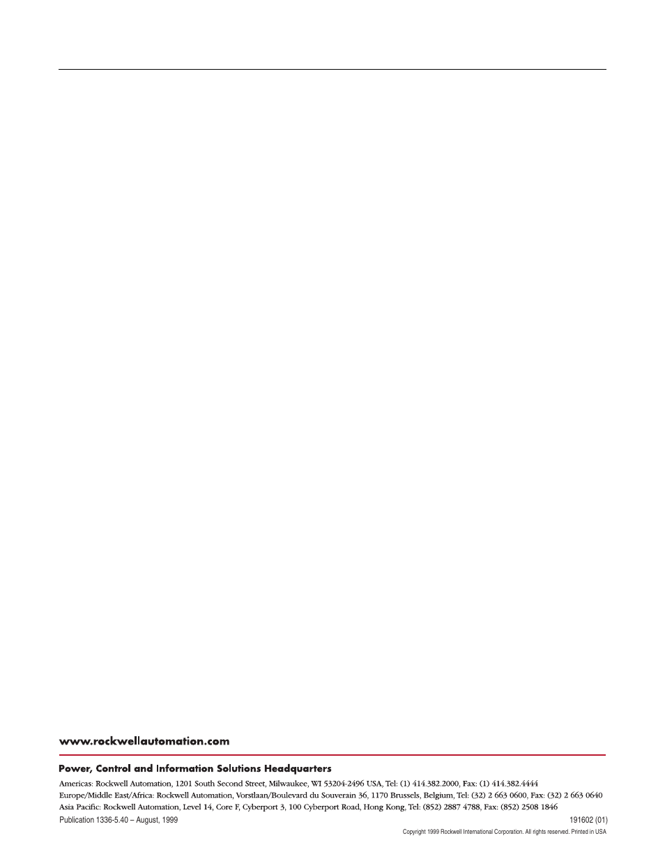 Rockwell Automation 1336-SN-SP20A Snubber Board Kit User Manual | Page 28 / 28