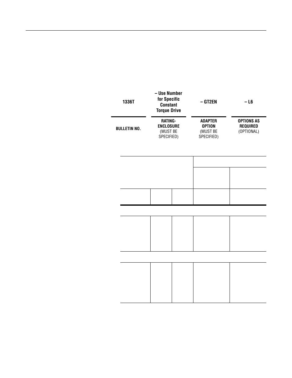 Drive and option identification, 1336 force drives, Drive and option | Rockwell Automation 1336-SN-SP20A Snubber Board Kit User Manual | Page 7 / 28