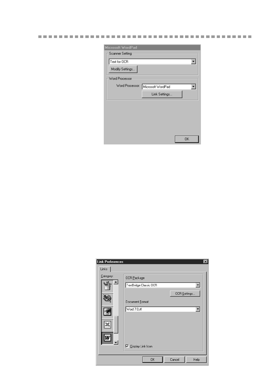 Send scan to word processor, Scanner settings, Word processor | Send scan to word processor -11, Scanner settings -11 word processor -11 | Brother MFC 9200C User Manual | Page 169 / 244