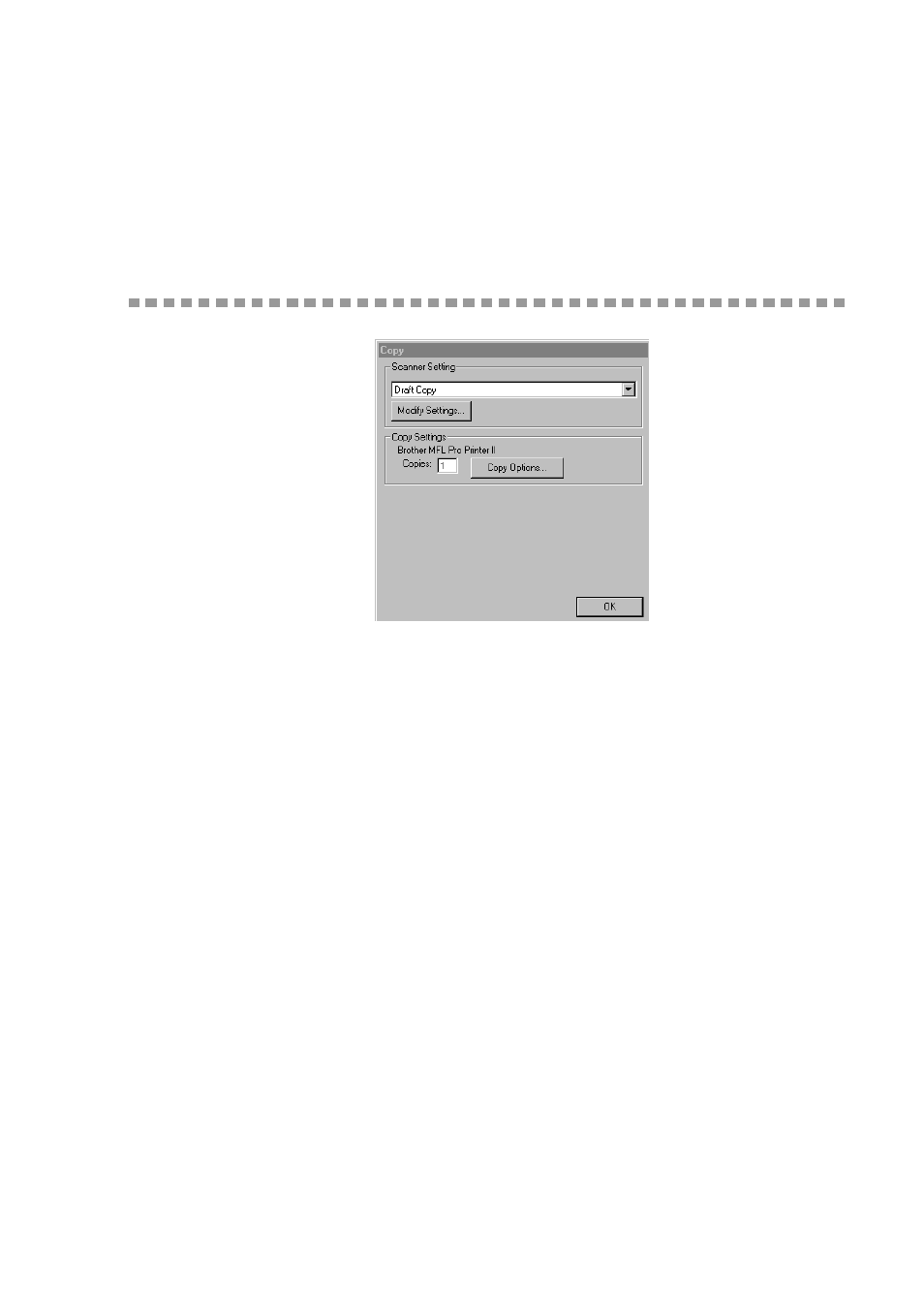 Target application, Copy/two on one copy, Scanner settings | Copy settings, Target application -13, Copy/two on one copy -13, Scanner settings -13, Sending a fax from a windows, Application -5 | Brother MFC 9200C User Manual | Page 171 / 244