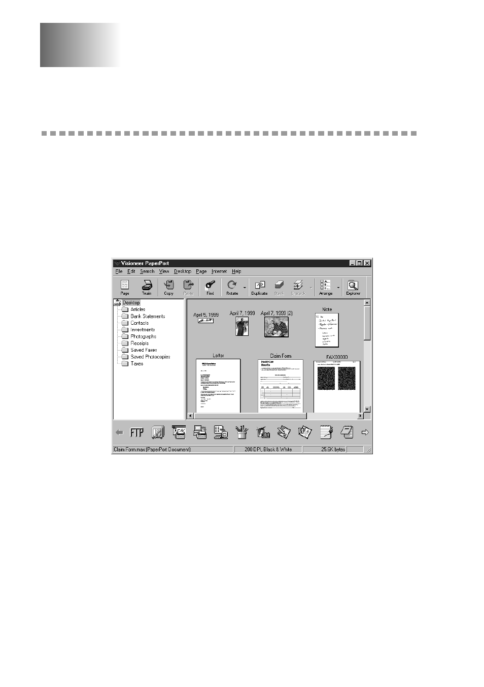 Using scansoft™ paperport® for brother/ textbridge, Using scansoft™ paperport® and textbridge, Using scansoft | Paperport, For brother/textbridge, And textbridge, For brother/ textbridge | Brother MFC 9200C User Manual | Page 174 / 244