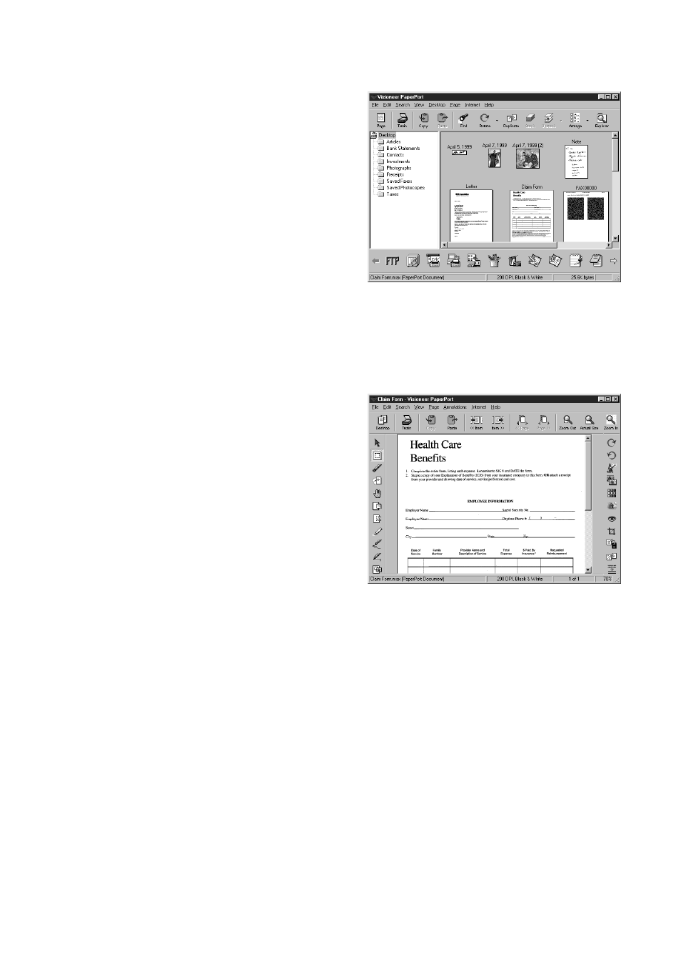 Viewing items in scansoft™ paperport, Organizing your items in folders, Viewing items in scansoft | Paperport, Organizing your items in folders -2 | Brother MFC 9200C User Manual | Page 175 / 244