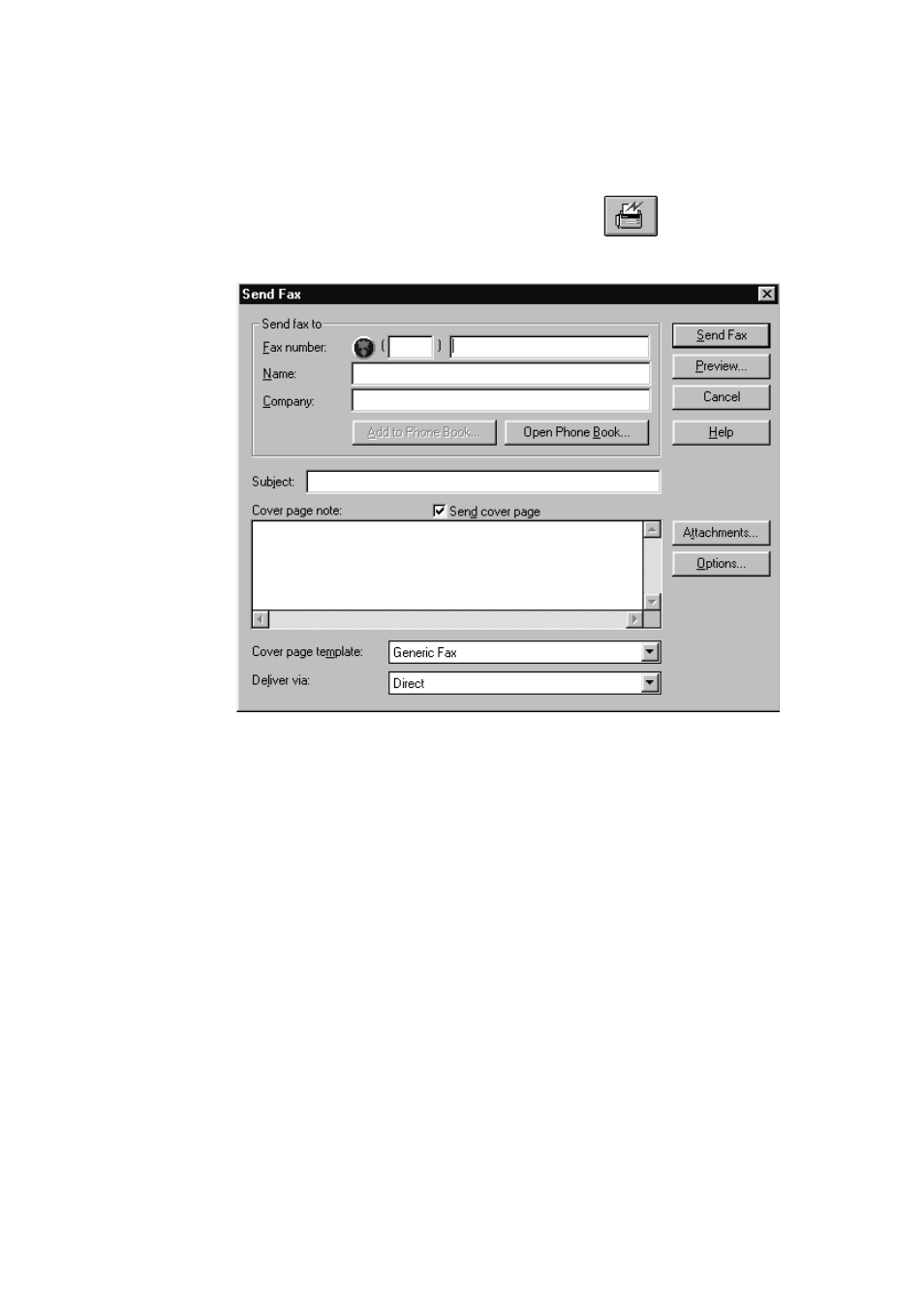 Sending a fax from the main menu, Sending a fax from the main menu -4 | Brother MFC 9200C User Manual | Page 189 / 244