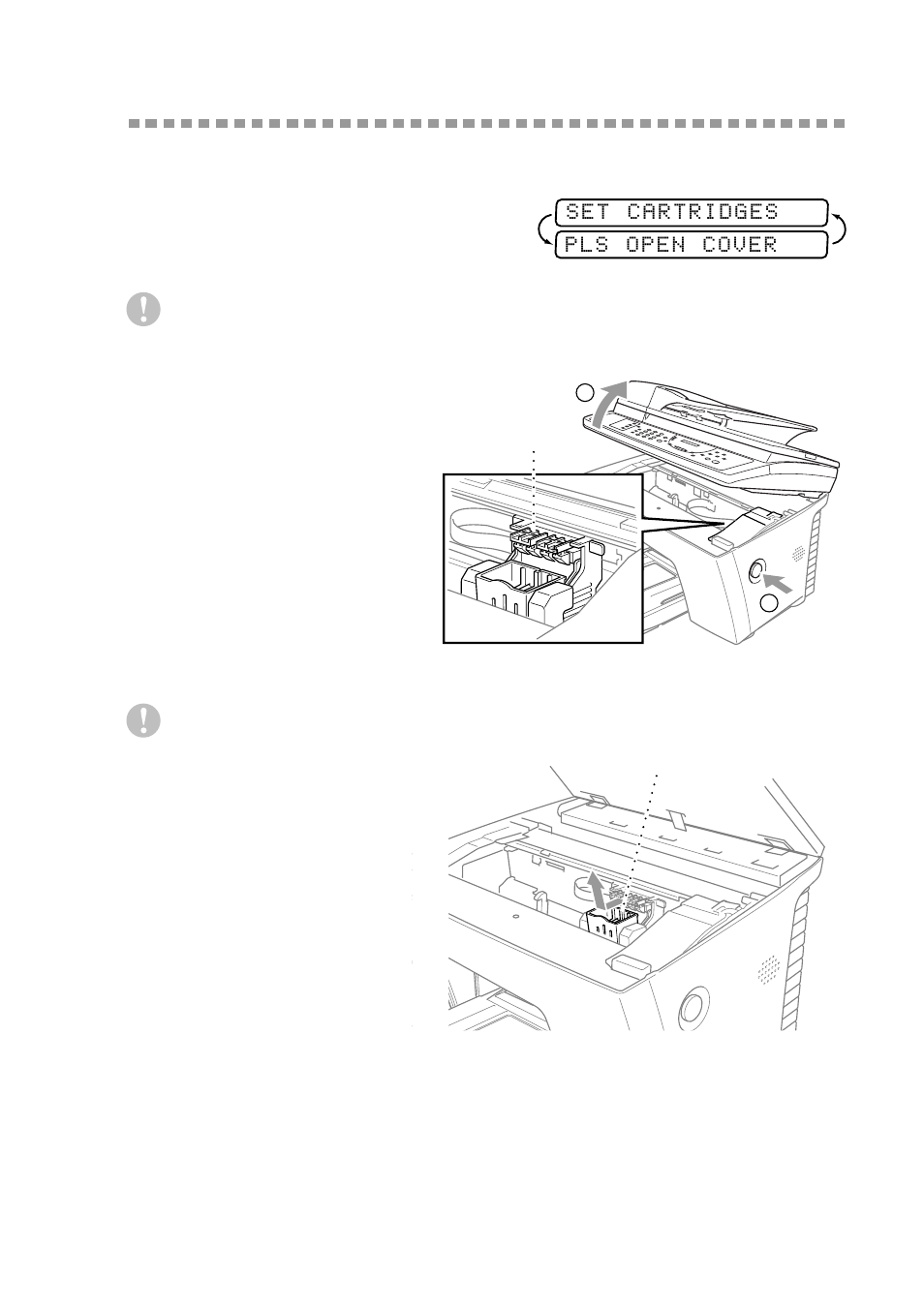 Installing the ink cartridges, Installing the ink cartridges -9 | Brother MFC 9200C User Manual | Page 37 / 244