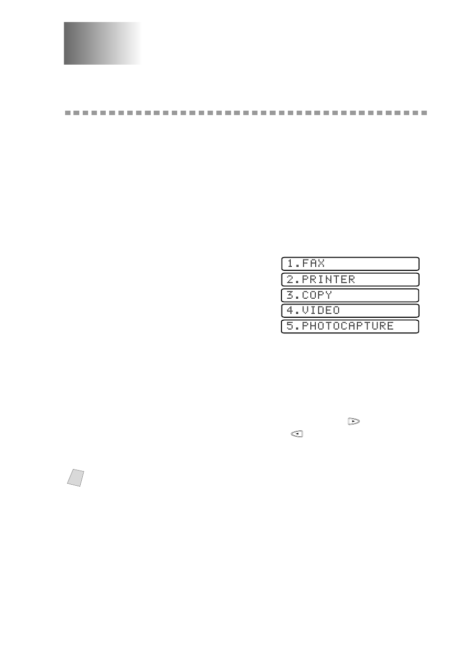 On-screen programming, User-friendly programming, Function mode | On-screen programming -1, User-friendly programming -1, Function mode -1 | Brother MFC 9200C User Manual | Page 45 / 244