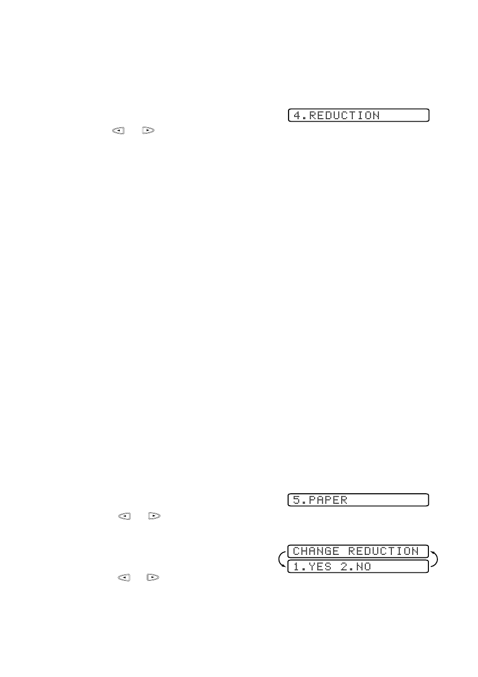 Printing a reduced incoming document, Recommended reductions, Setting paper size | Printing a reduced incoming document -3, Recommended reductions -3, Setting paper size -3 | Brother MFC 9200C User Manual | Page 57 / 244