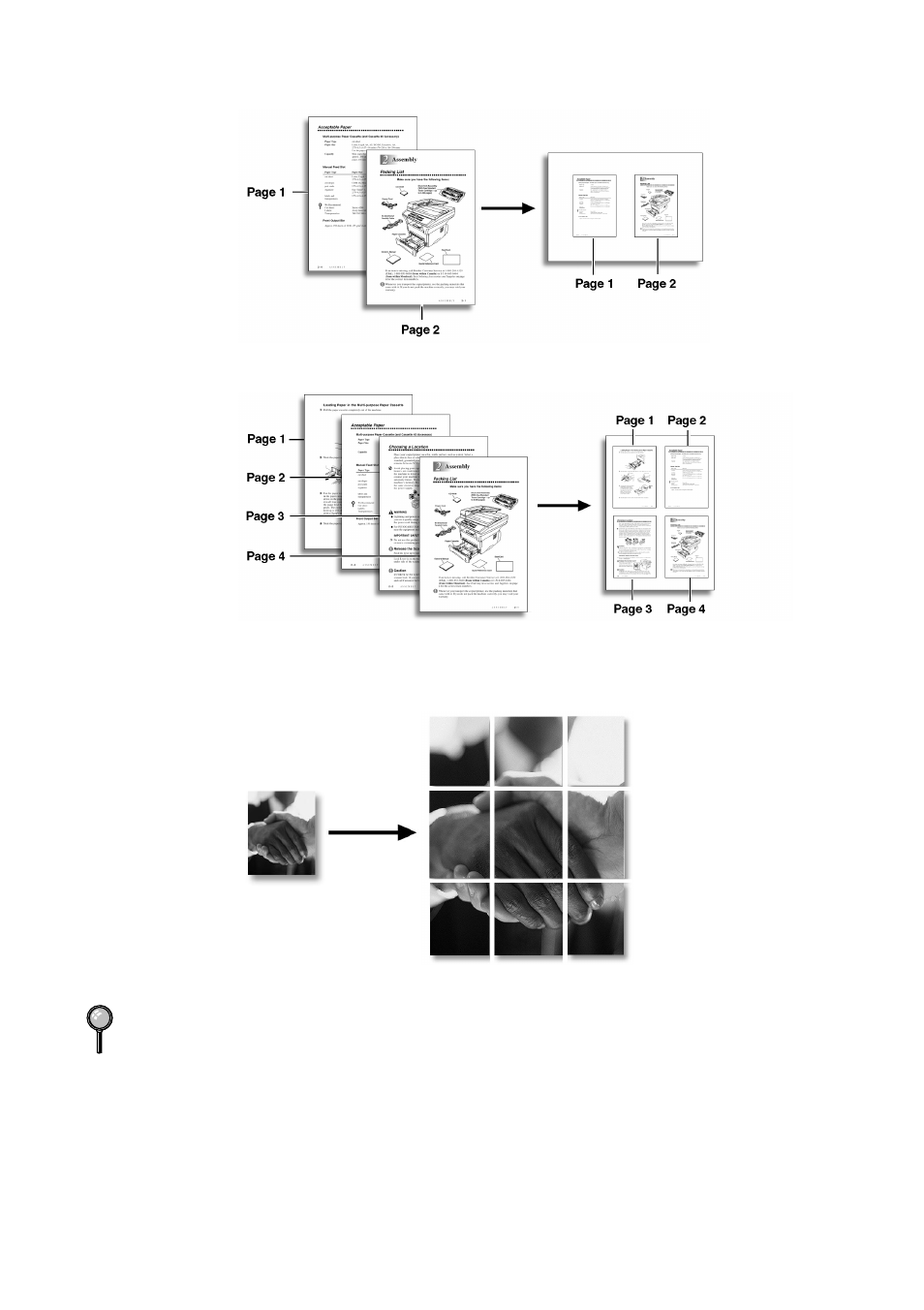 2in1, 4in1, Poster | 2in1 -6 4in1 -6 poster -6 | Brother MFC 9200C User Manual | Page 90 / 244