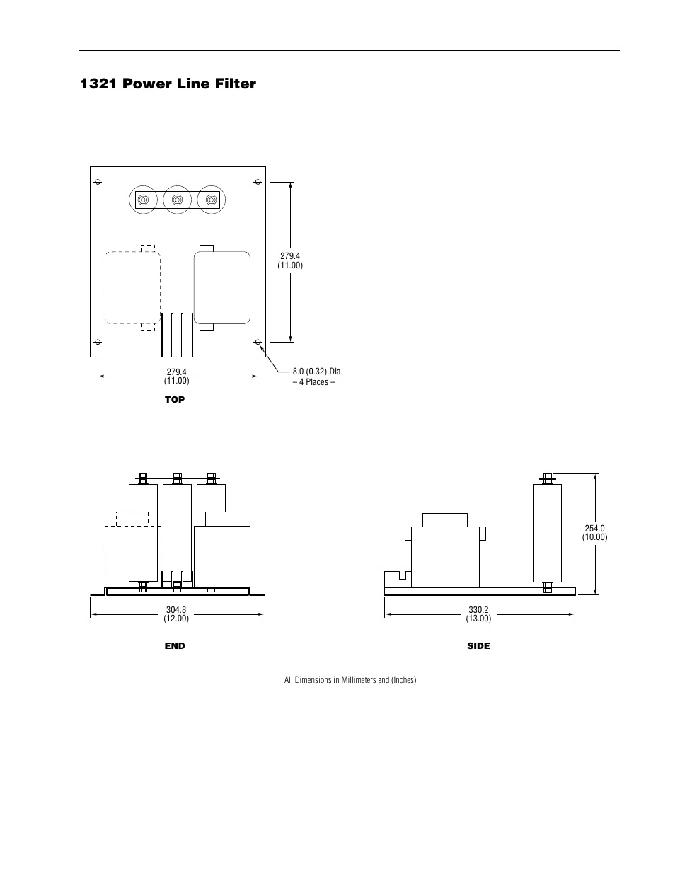 1321 power line filter, A-10, All ratings are open (ip00) | Rockwell Automation 1336R REGEN LINE REG User Manual | Page 108 / 128