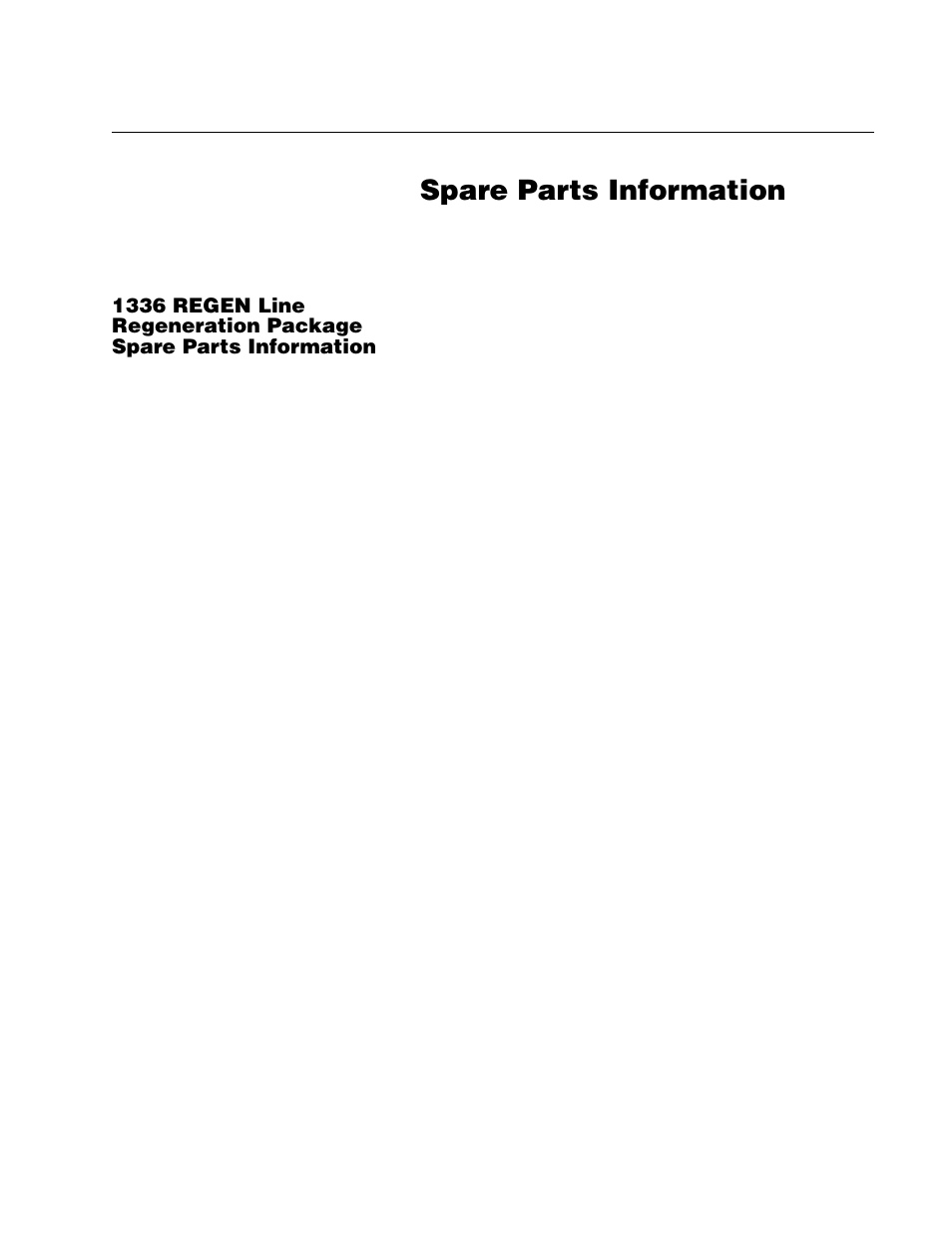 C - spare parts information, Spare parts information, Appendix | Rockwell Automation 1336R REGEN LINE REG User Manual | Page 121 / 128