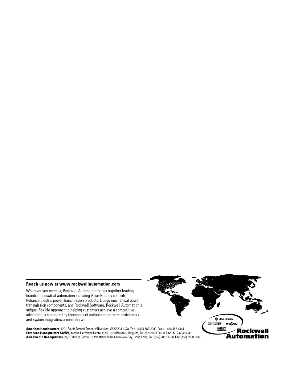 Back cover | Rockwell Automation 1336R REGEN LINE REG User Manual | Page 128 / 128