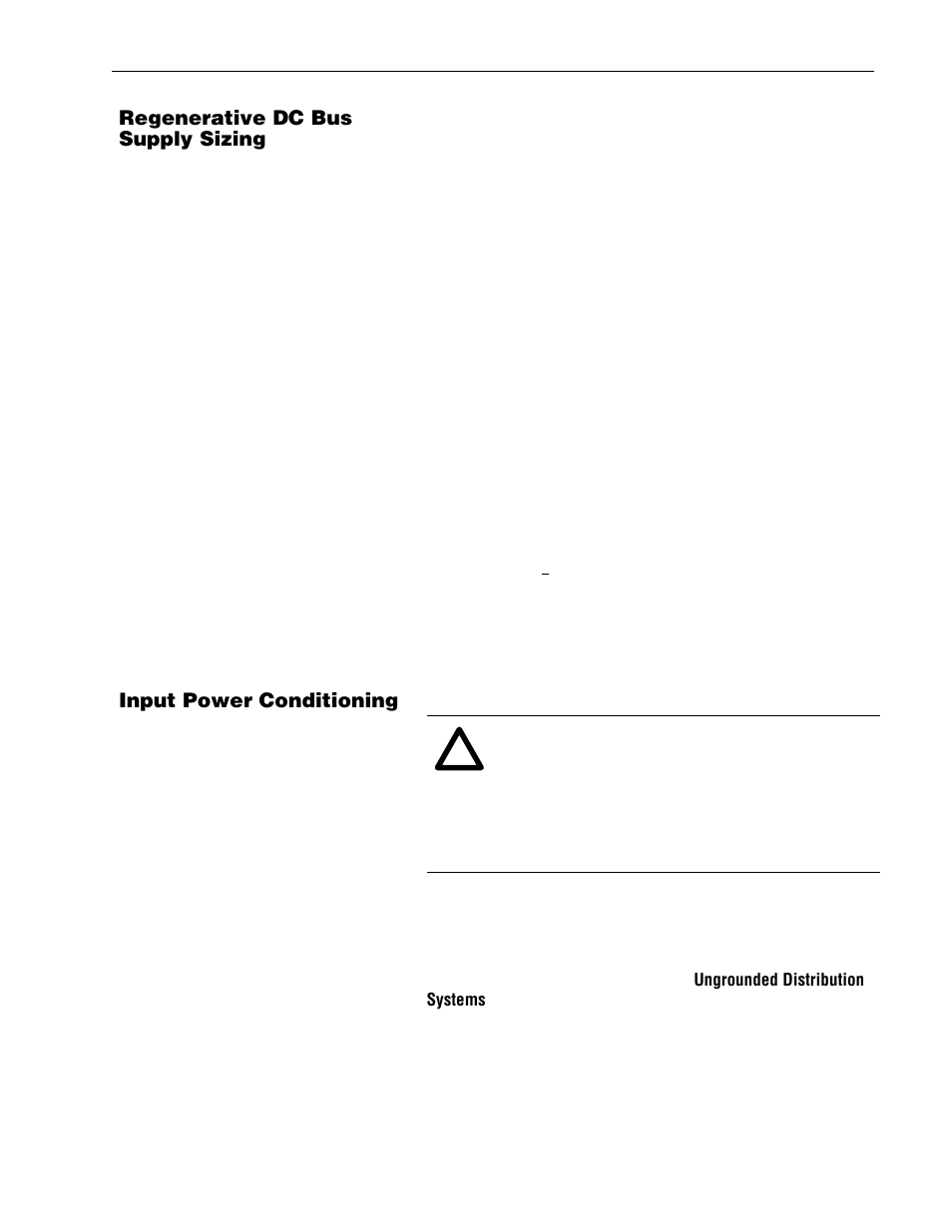 Regenerative dc bus supply sizing, Input power conditioning, The 1336 regen package -3 | Rockwell Automation 1336R REGEN LINE REG User Manual | Page 19 / 128