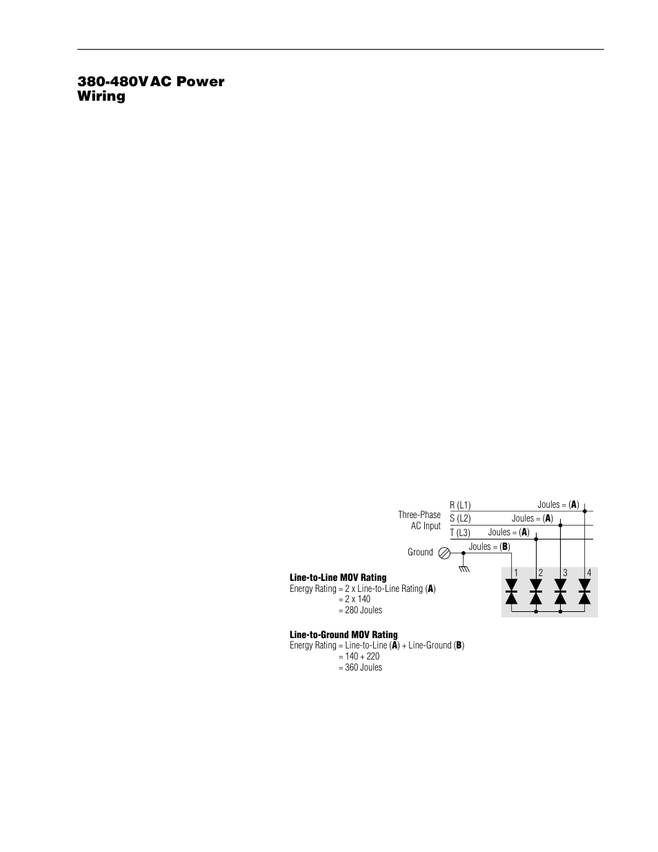 480vac power wiring, 480vac power wiring, Unbalanced distribution systems -5 | Ungrounded distribution systems -5 | Rockwell Automation 1336R REGEN LINE REG User Manual | Page 21 / 128