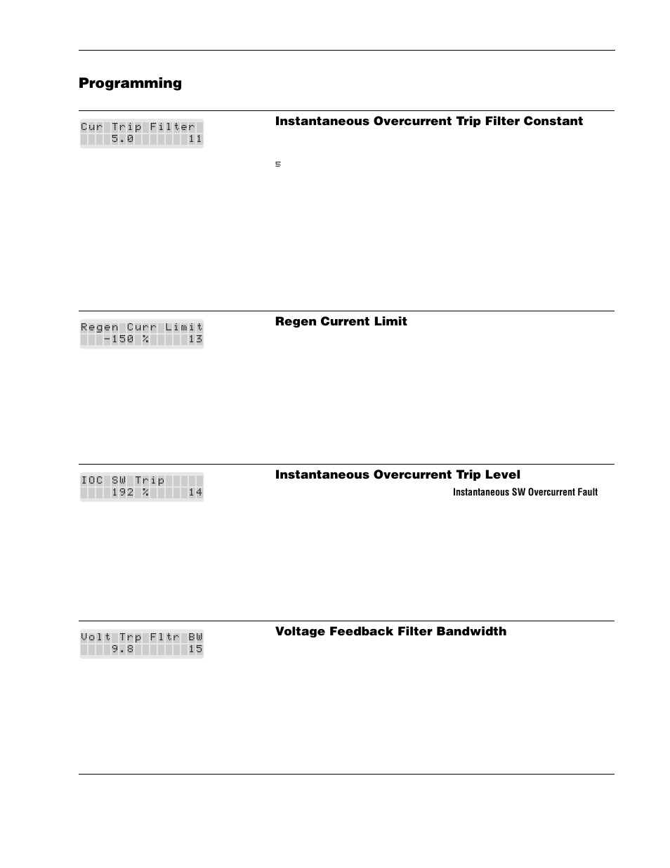 Programming | Rockwell Automation 1336R REGEN LINE REG User Manual | Page 88 / 128