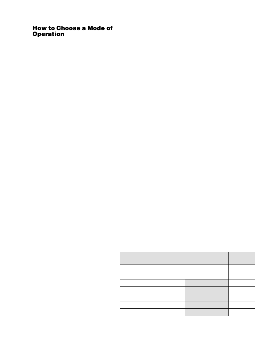 The regenerative brake mode -3, How to choose a mode of operation | Rockwell Automation 1336R REGEN LINE REG User Manual | Page 9 / 128
