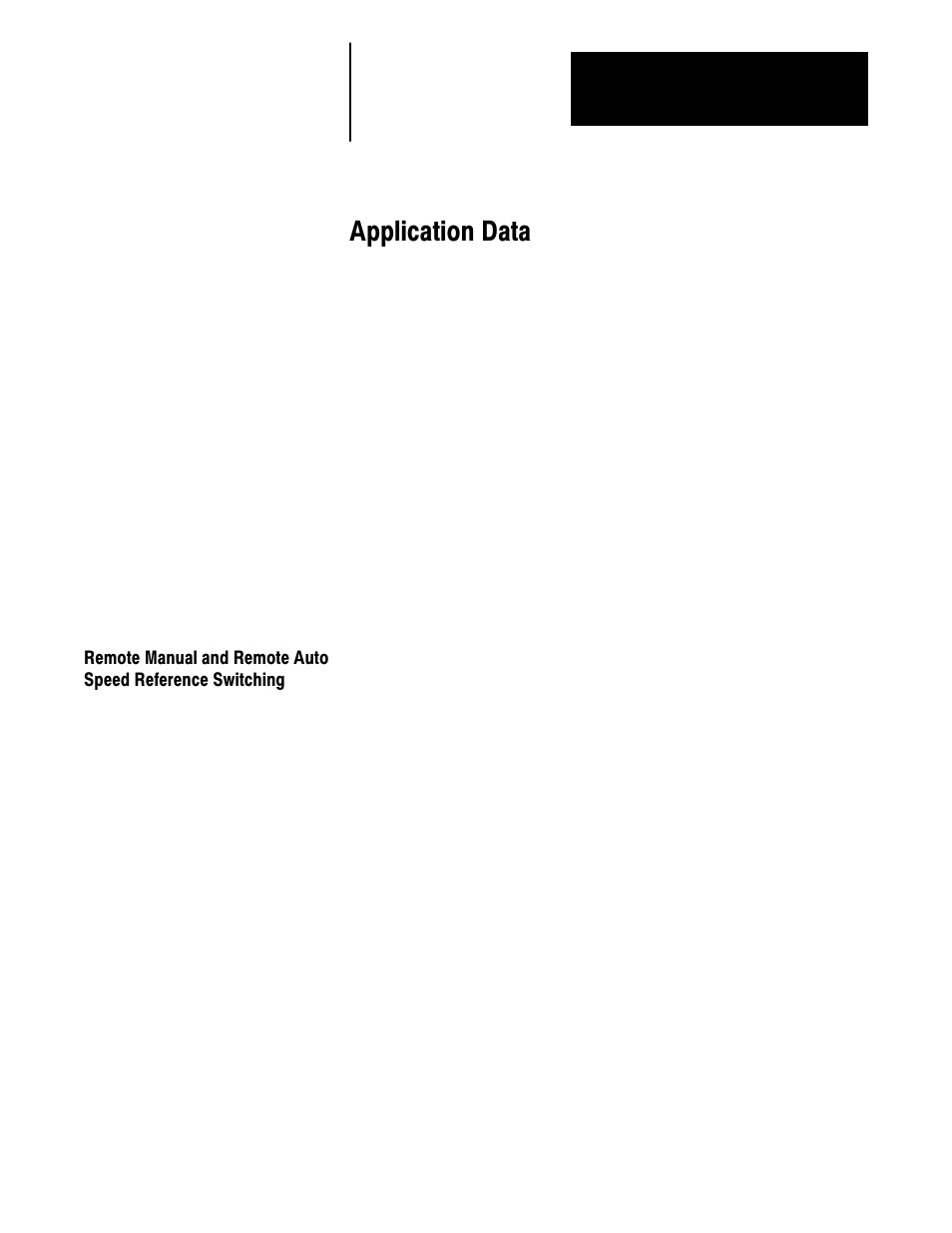 D - application data, Application data | Rockwell Automation 1333 Drive, 3/4-5HP, 230-575V Series D User Manual | Page 128 / 138