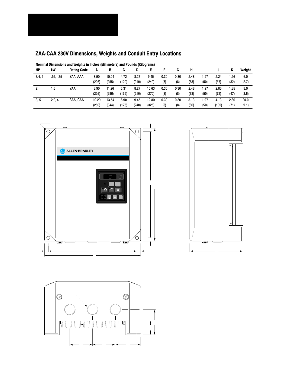 F f 03, Installation and wiring chapter 4 | Rockwell Automation 1333 Drive, 3/4-5HP, 230-575V Series D User Manual | Page 19 / 138