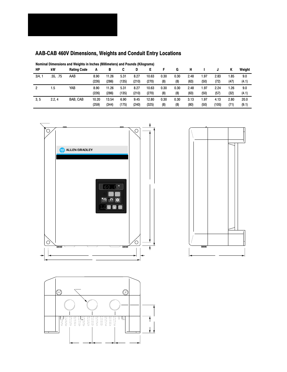 00 ll, Installation and wiring chapter 4 | Rockwell Automation 1333 Drive, 3/4-5HP, 230-575V Series D User Manual | Page 21 / 138