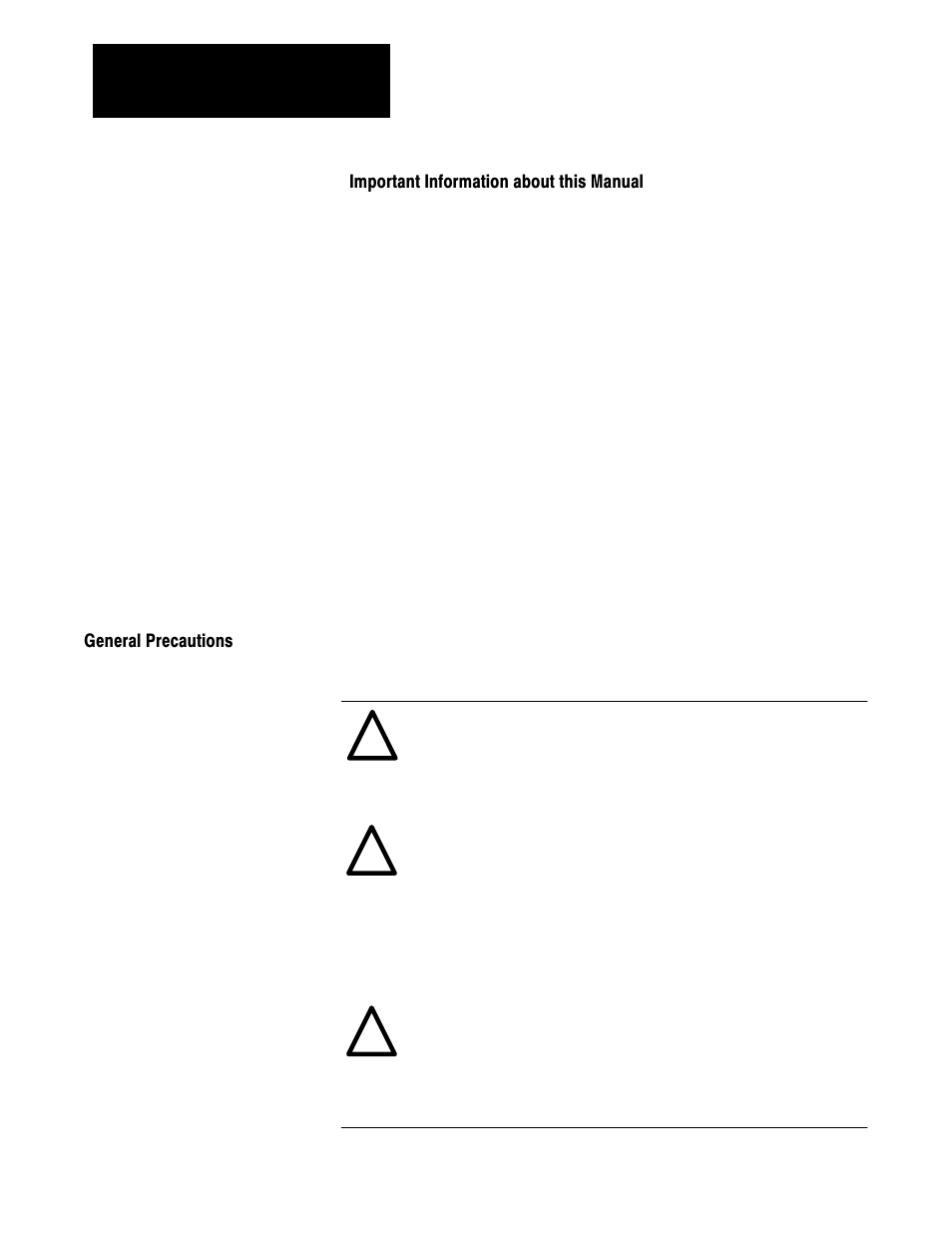 General precautions | Rockwell Automation 1333 Drive, 3/4-5HP, 230-575V Series D User Manual | Page 6 / 138