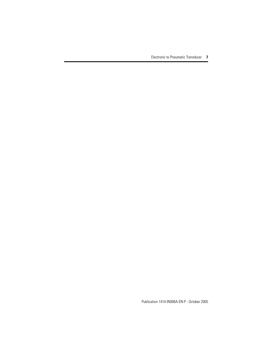Rockwell Automation 1414-INZ10ZXPBP,,1414-CNZ10ZXPBP Electronic to Pneumatic Transducer User Manual | Page 7 / 8