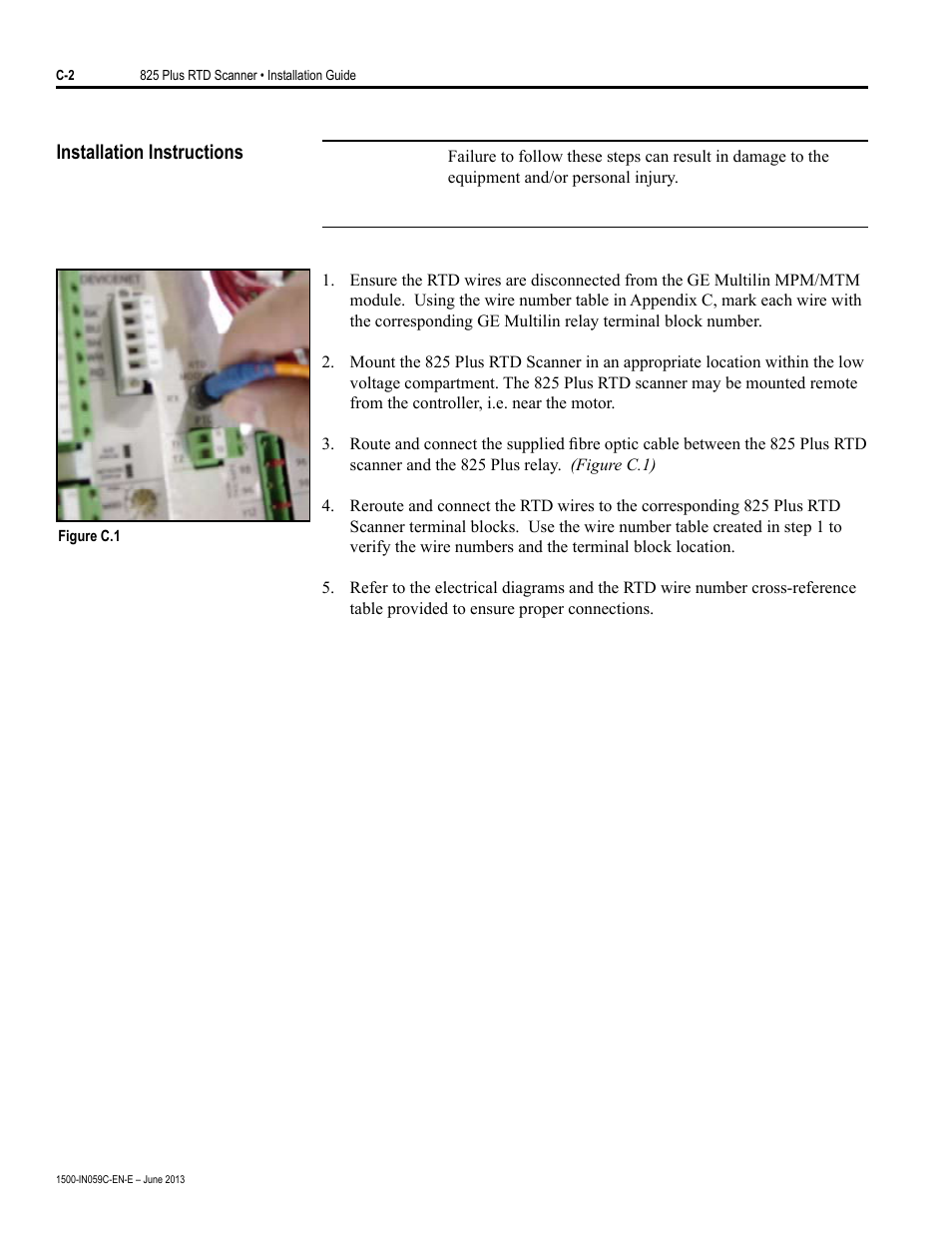 Installation instructions | Rockwell Automation 1500 Modular Protection System Conversion Kit (GE Multilin to Bulletin 825 Plus) User Manual | Page 49 / 55