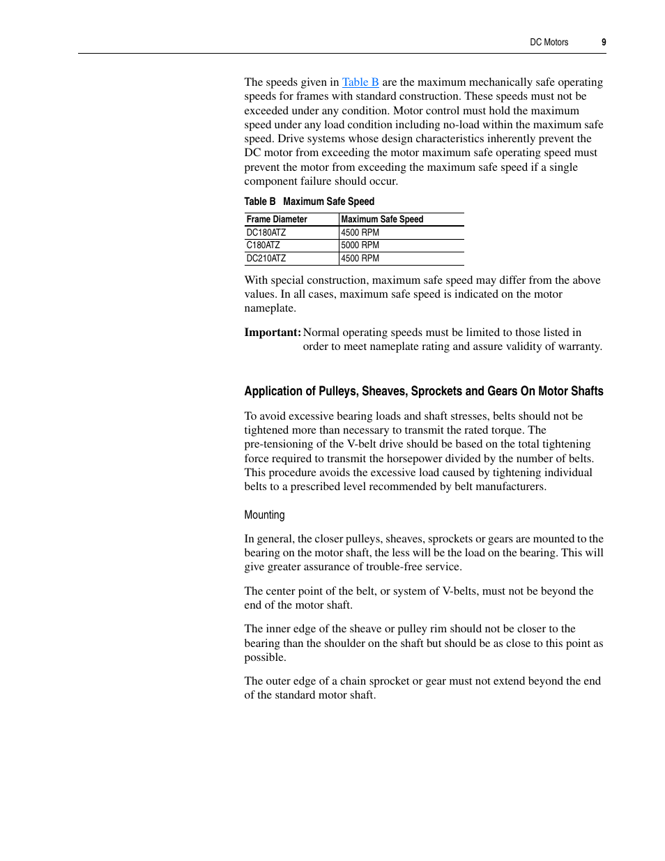 Rockwell Automation 1325L DC Motors User Manual User Manual | Page 9 / 24