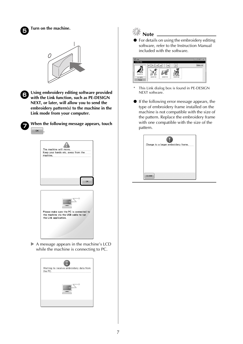 Brother ADDENDUM 884-T07 User Manual | Page 8 / 12