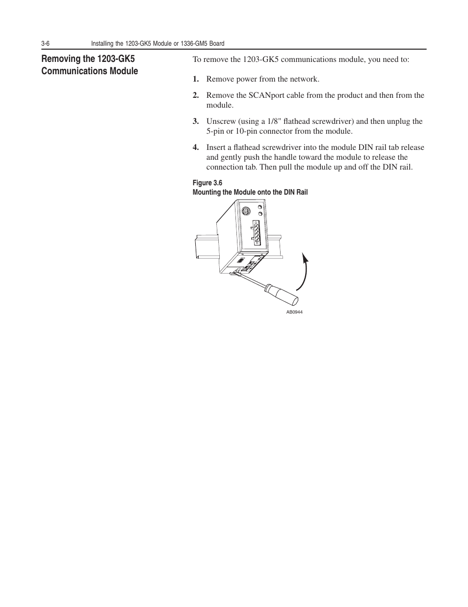 Rockwell Automation 1203-GK5 DeviceNet Communications Module FRN 1.xxx-3.xxx User Manual | Page 34 / 146
