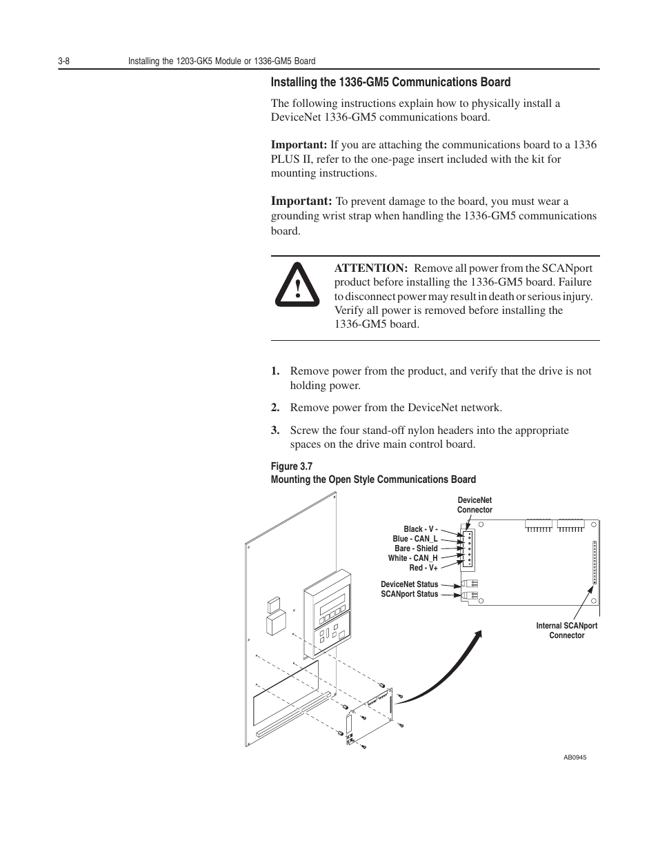 Rockwell Automation 1203-GK5 DeviceNet Communications Module FRN 1.xxx-3.xxx User Manual | Page 36 / 146