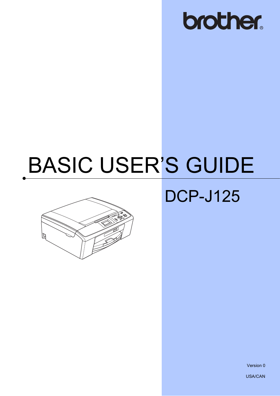 Brother DCP-J125 User Manual | 83 pages