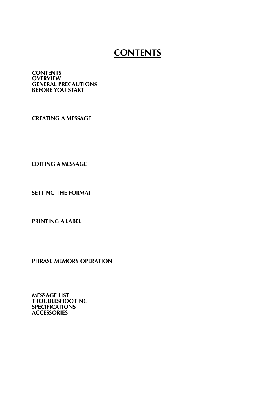 Brother TZTAPE PT-300 User Manual | Page 3 / 82