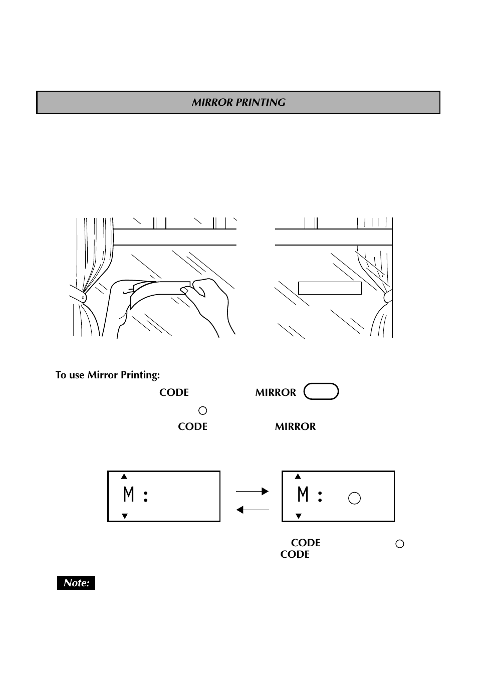 Mirror printing | Brother TZTAPE PT-300 User Manual | Page 40 / 82