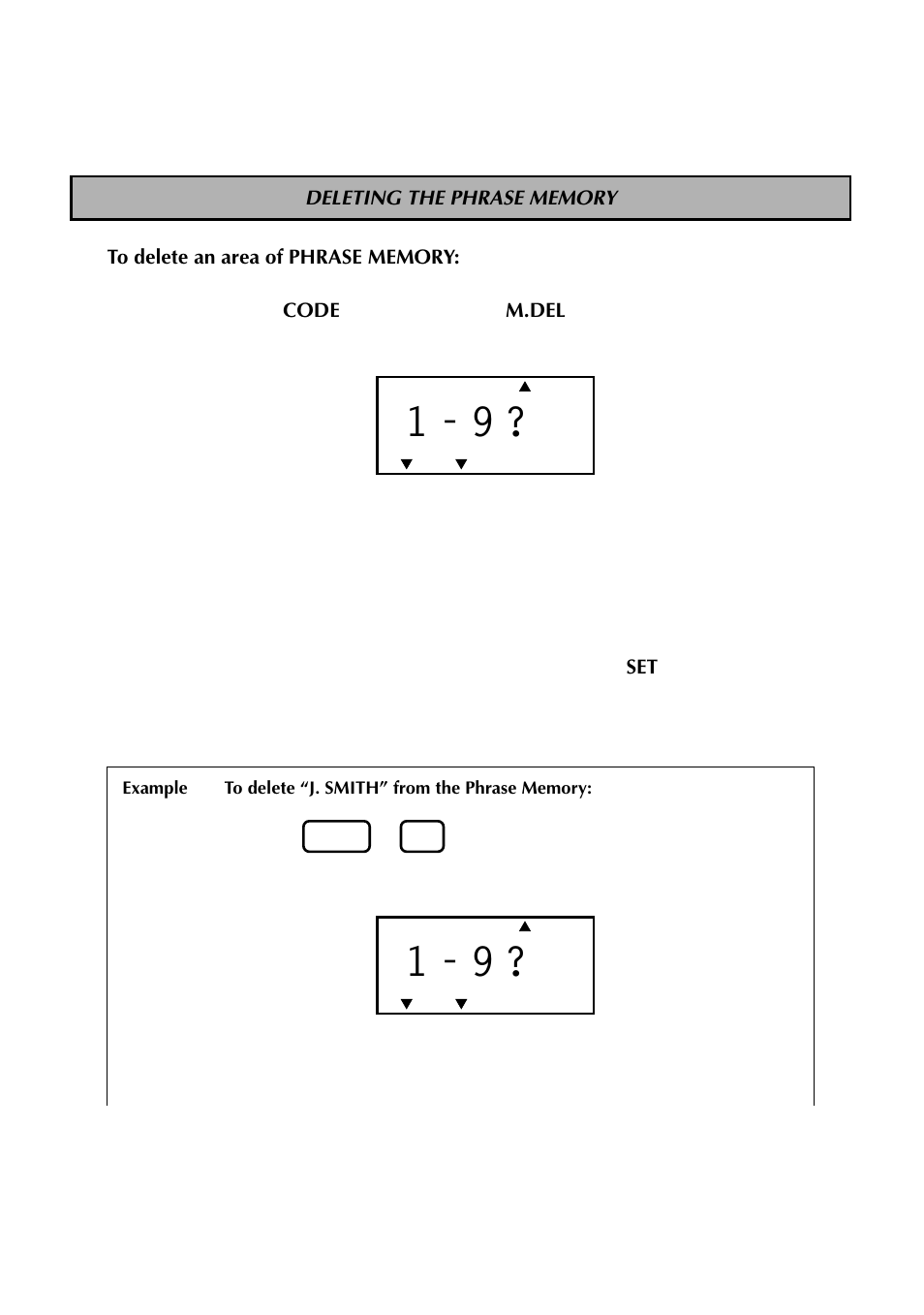 Deleting the phrase memory | Brother TZTAPE PT-300 User Manual | Page 48 / 82