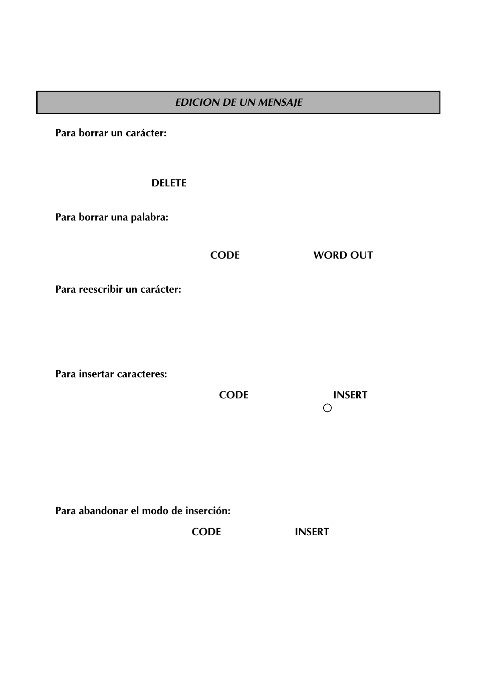 Edicion de un mensaje | Brother TZTAPE PT-300 User Manual | Page 67 / 82
