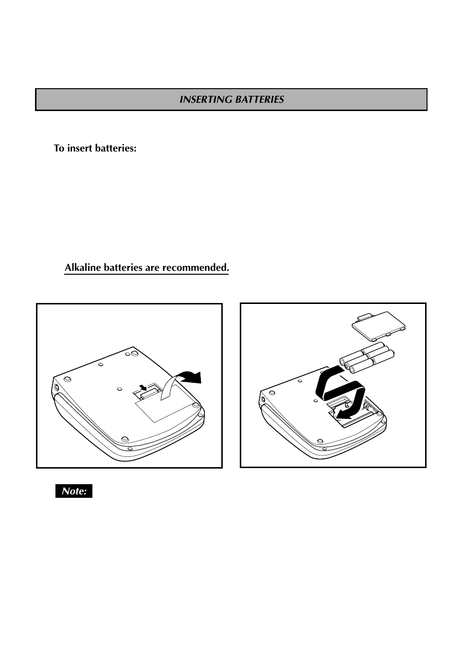 Inserting batteries | Brother TZTAPE PT-300 User Manual | Page 9 / 82