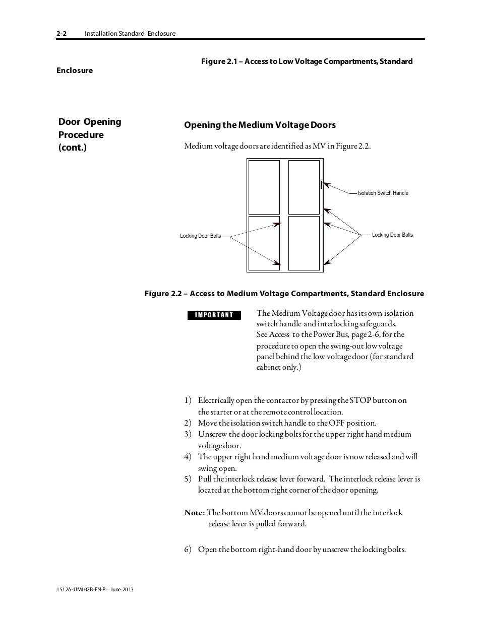 Rockwell Automation 1512A MV Controllers - 800A One-High Cabinet User Manual | Page 12 / 105