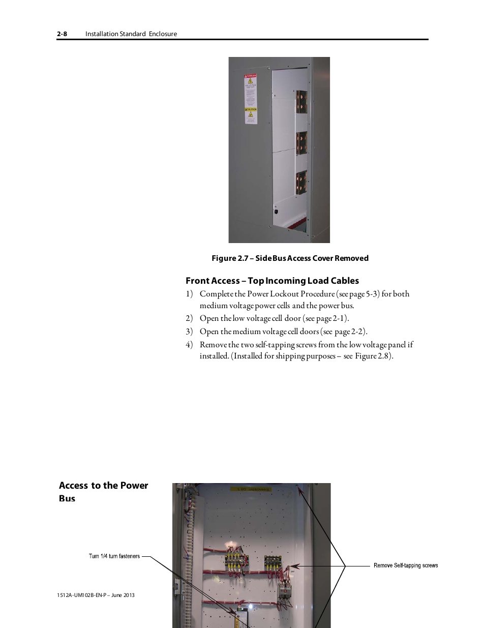 Rockwell Automation 1512A MV Controllers - 800A One-High Cabinet User Manual | Page 18 / 105