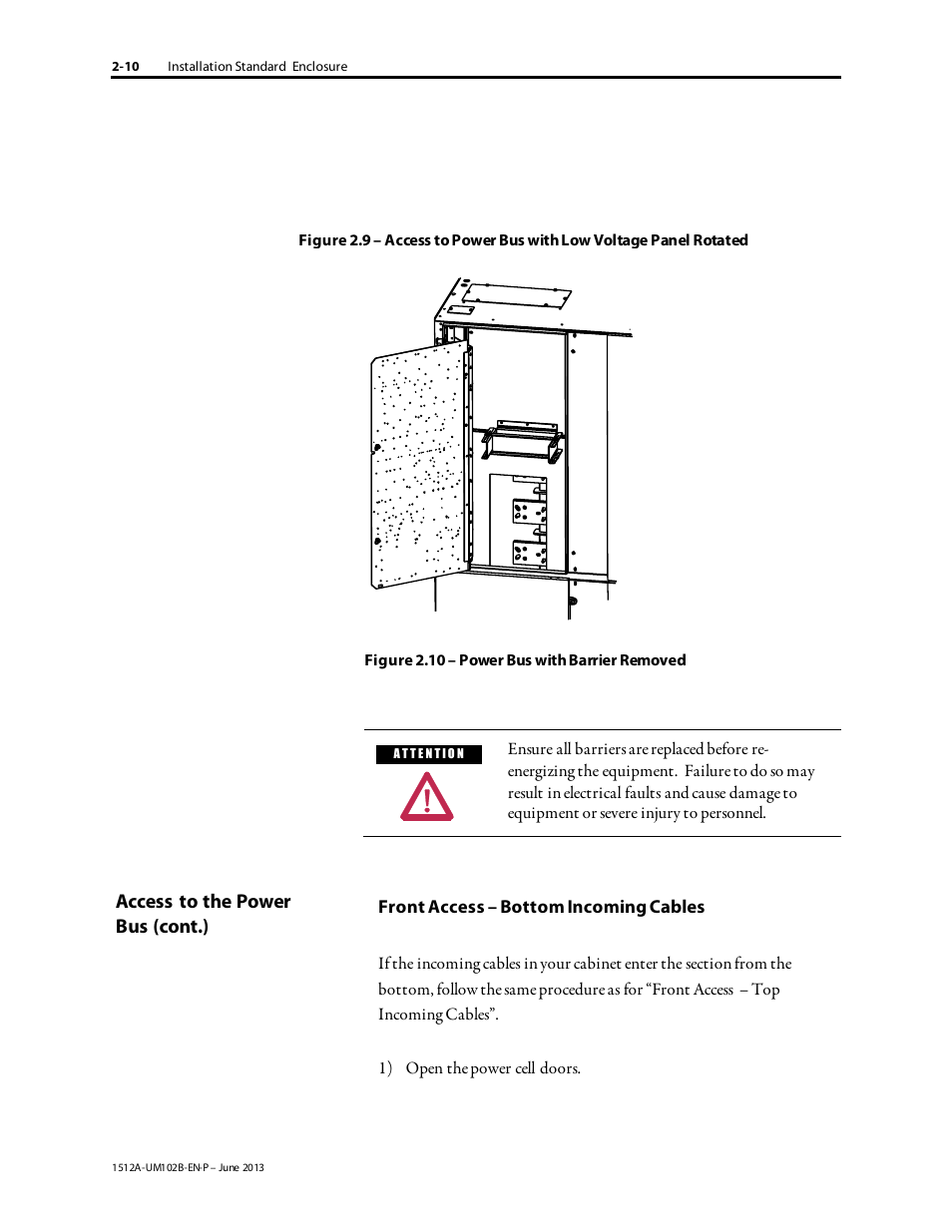 Rockwell Automation 1512A MV Controllers - 800A One-High Cabinet User Manual | Page 20 / 105