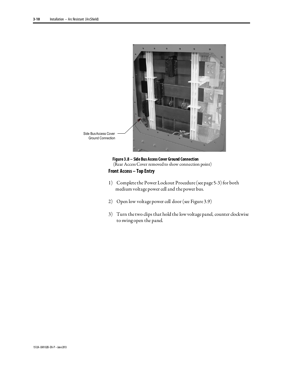 Rockwell Automation 1512A MV Controllers - 800A One-High Cabinet User Manual | Page 35 / 105